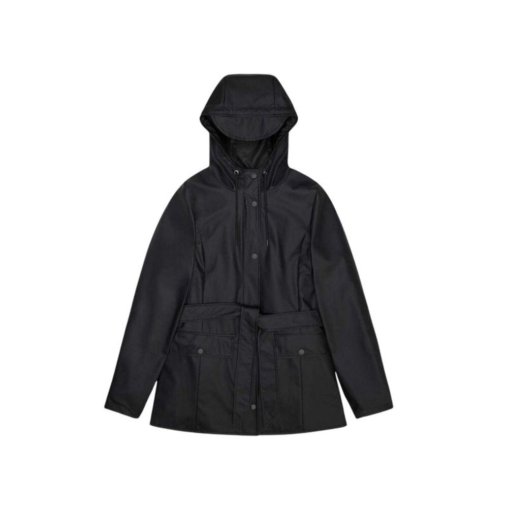 Rains Womens/Ladies Curve Waterproof Jacket / Black